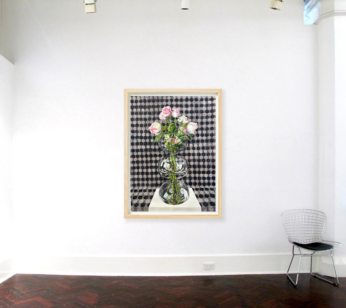Interior with Old Roses