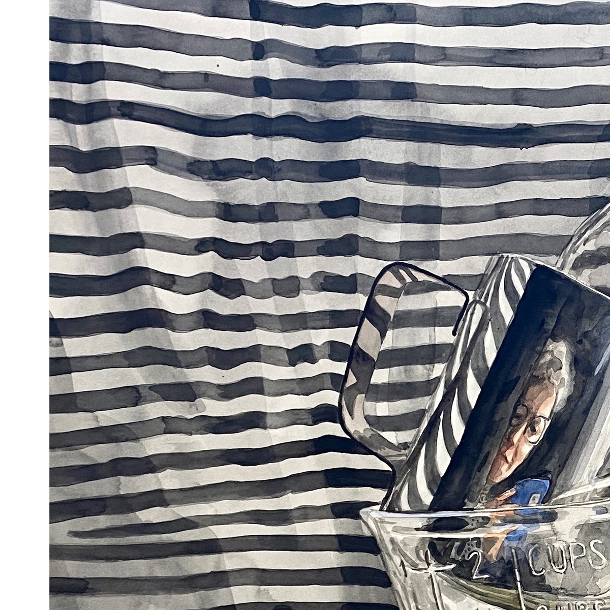Stripes, Glass, Metal, Self