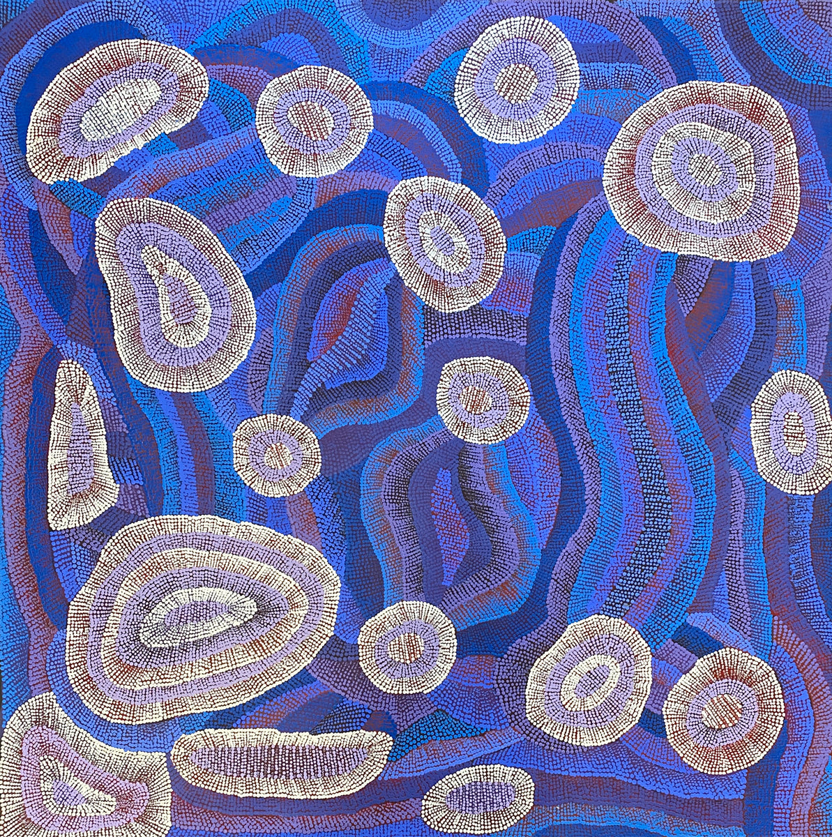 Ngapa Jukurrpa (Water Dreaming) - Mikanji 486-24ny