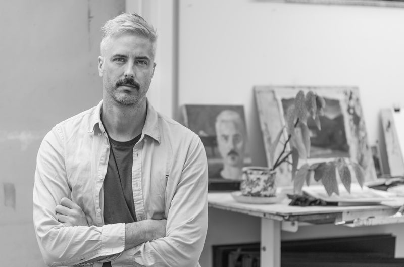 Christopher Kerley in his studio