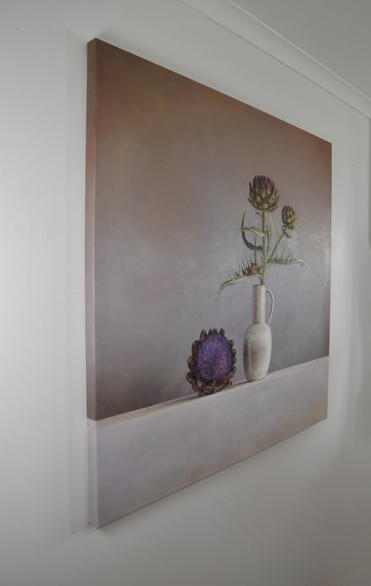 Garden Artichokes and Chrysties Jug