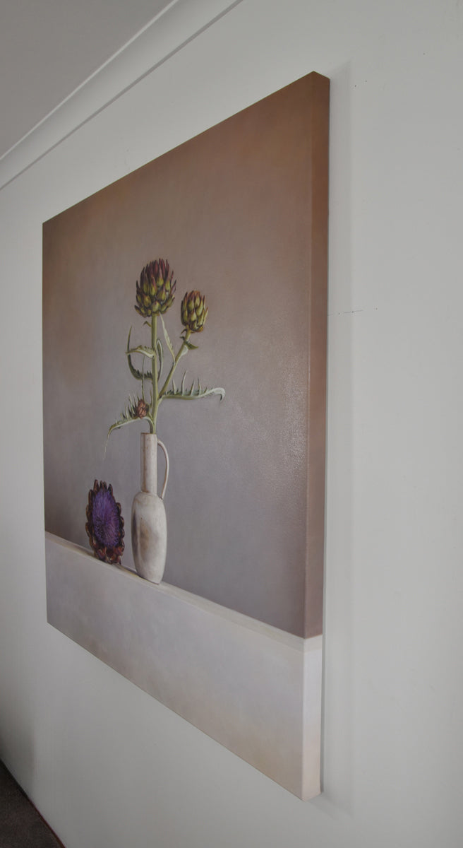 Garden Artichokes and Chrysties Jug