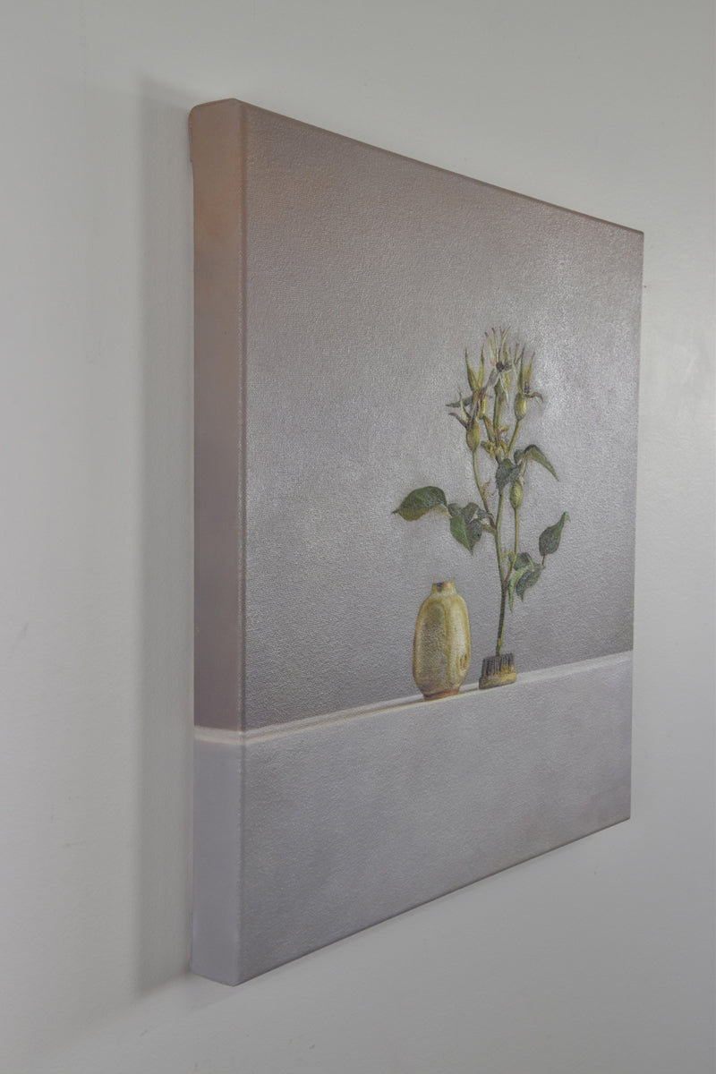 South coast pod vase and garden rosehips