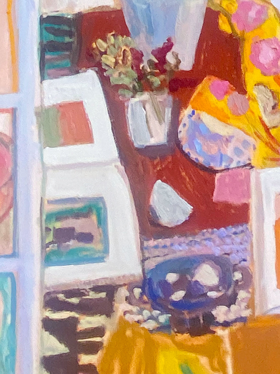 Studio Cat and Summer Through the French Doors