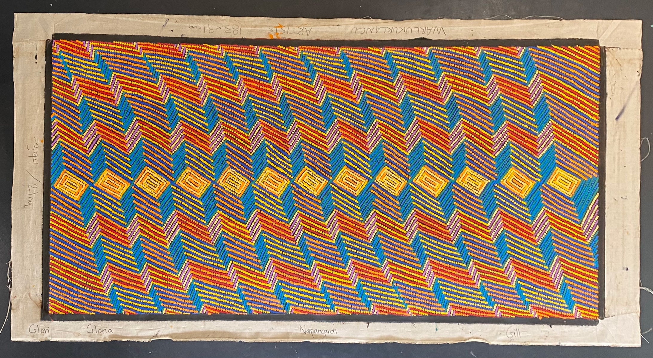 Lukarrara Jukurrpa (Desert Fringe-rush Seed Dreaming) 394/21ny