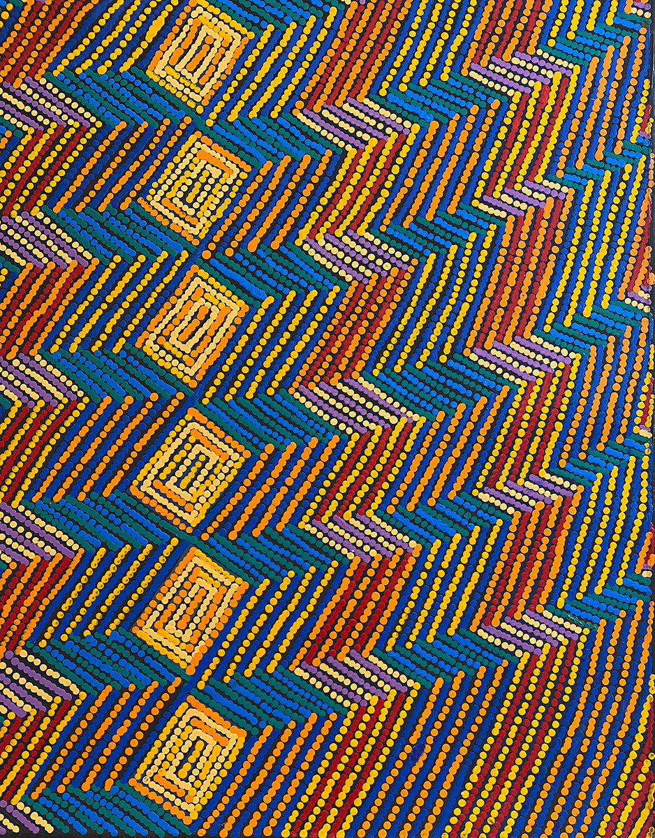 Lukarrara Jukurrpa (Desert Fringe-rush Seed Dreaming) 394/21ny