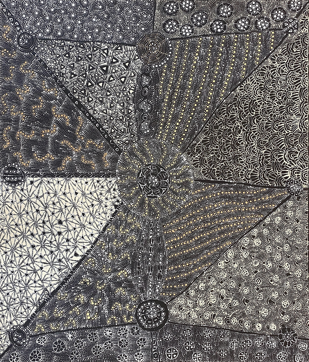 Lukarrara Jukurrpa (Desert Fringe-rush Seed Dreaming) 327/23ny