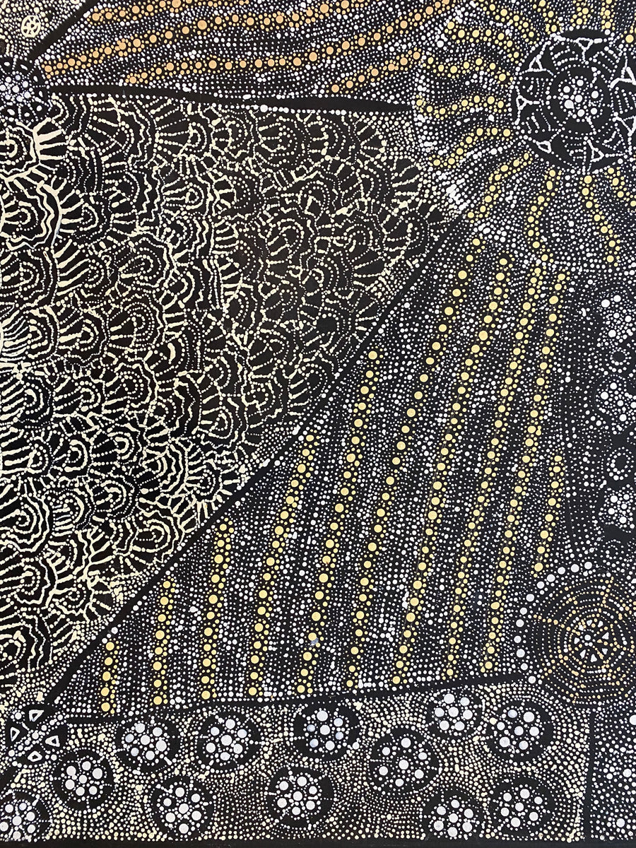 Lukarrara Jukurrpa (Desert Fringe-rush Seed Dreaming) 327/23ny