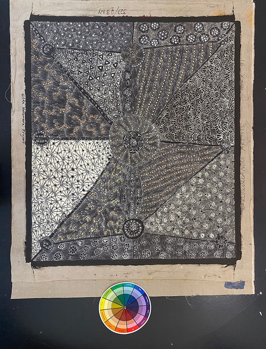 Lukarrara Jukurrpa (Desert Fringe-rush Seed Dreaming) 327/23ny