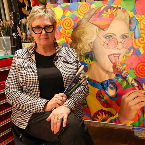 Janne Kearney in her studio