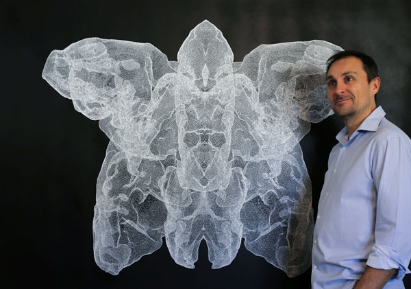 Jay Kochel with artwork