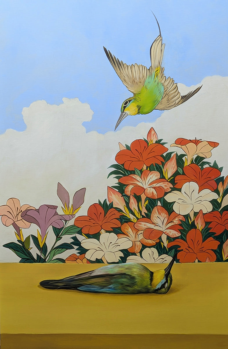 Bee-eater (after Hokusai)