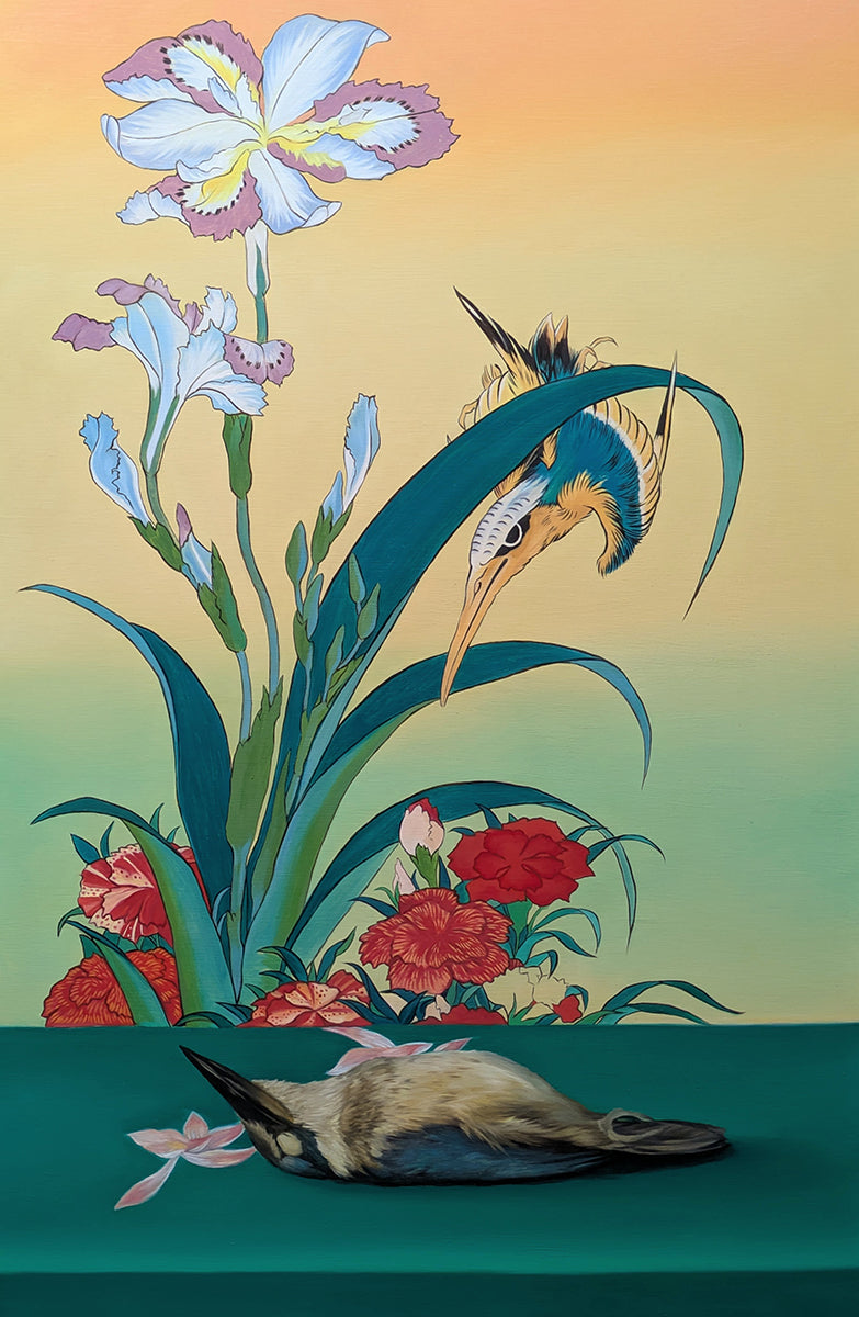 Kingfisher (after Hokusai)