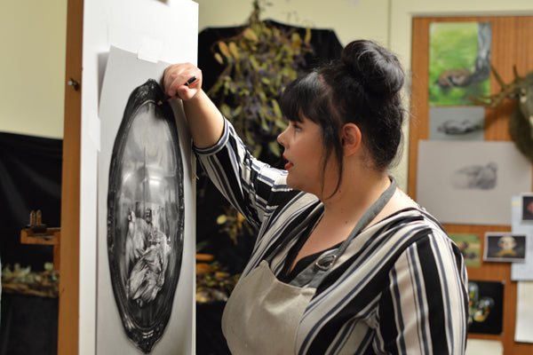 Michelle Molinari in her studio
