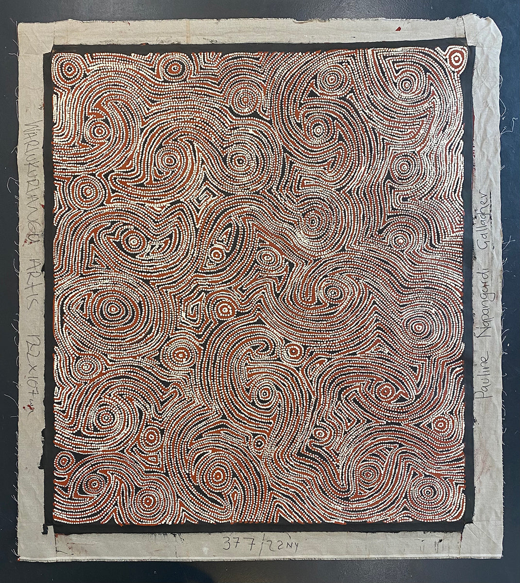 Lukarrara Jukurrpa (Desert Fringe-rush Seed Dreaming) 377/22ny