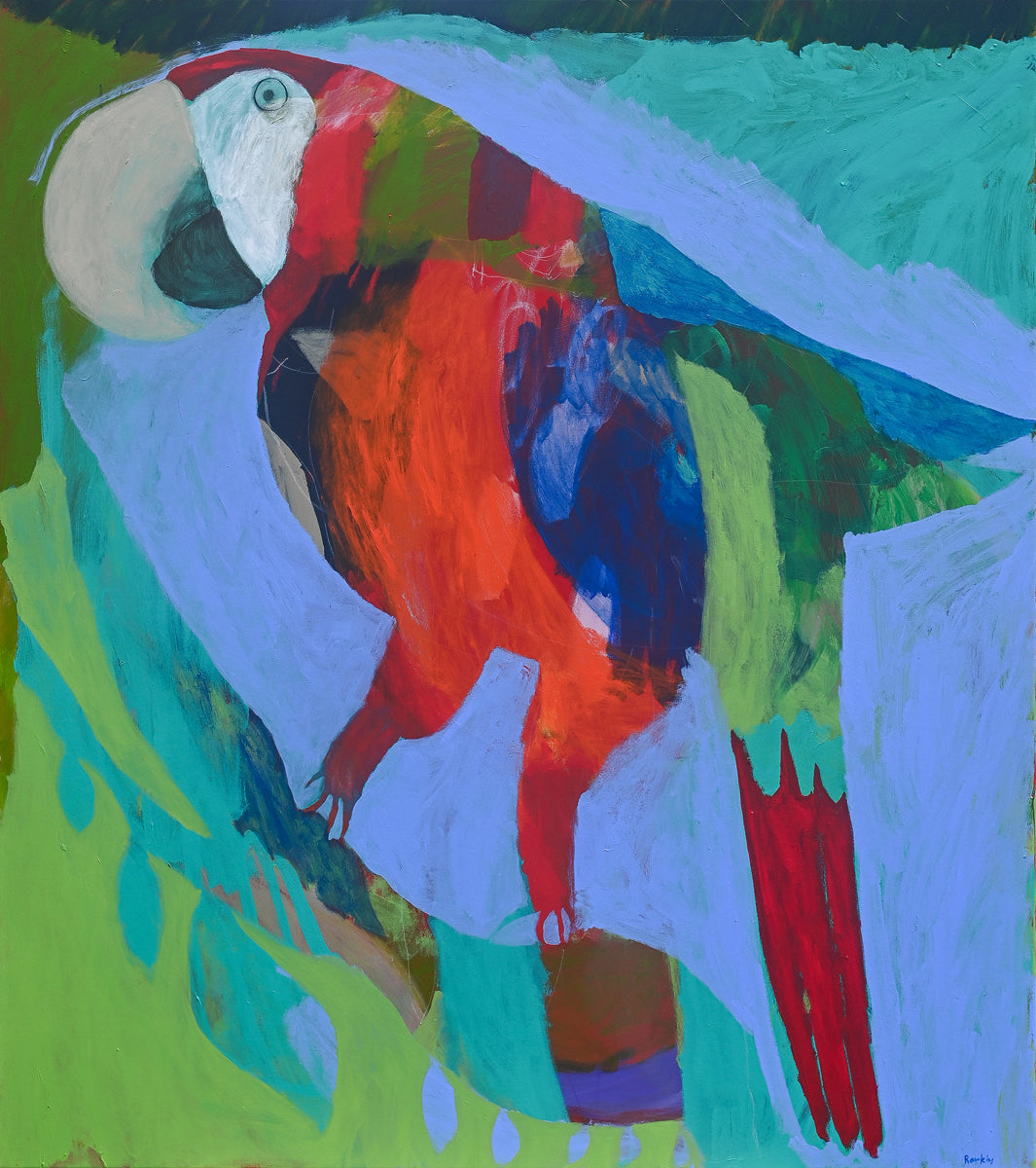 Scarlet-tailed Macaw