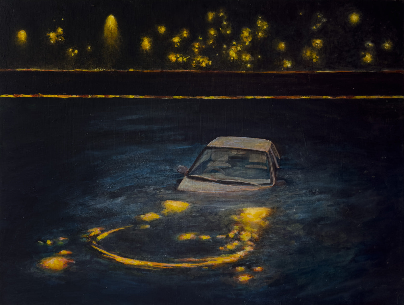 A car and water