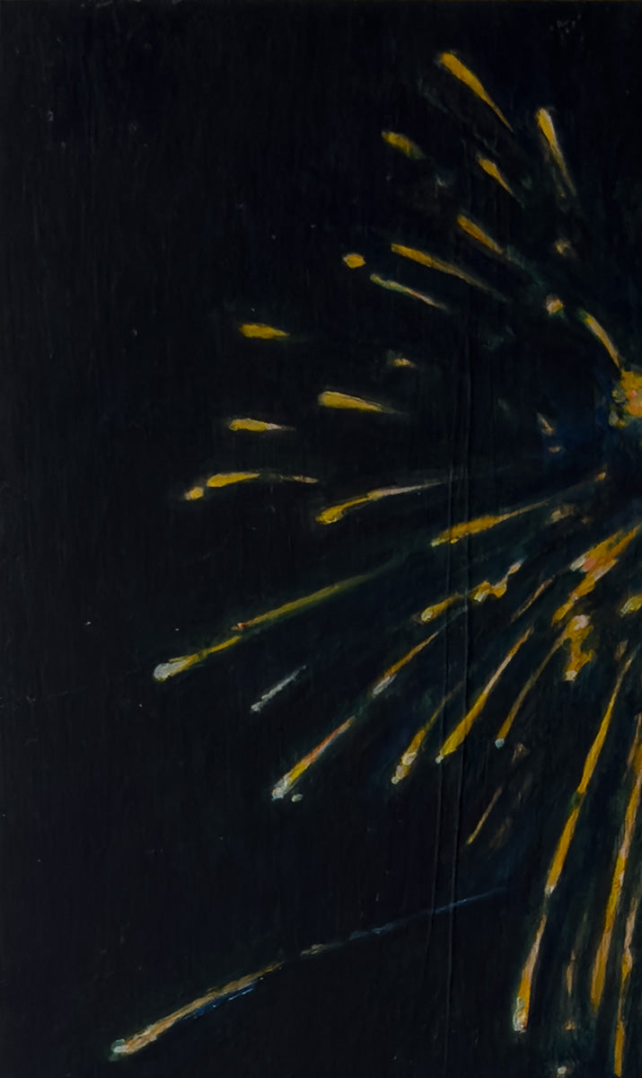 A firework and groceries