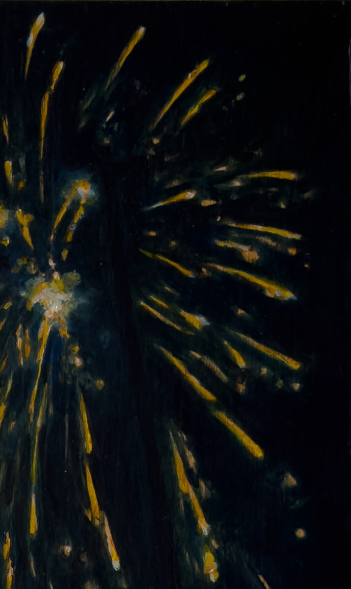 A firework and groceries