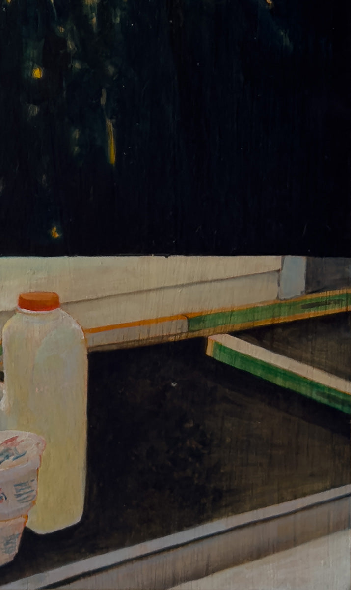 A firework and groceries