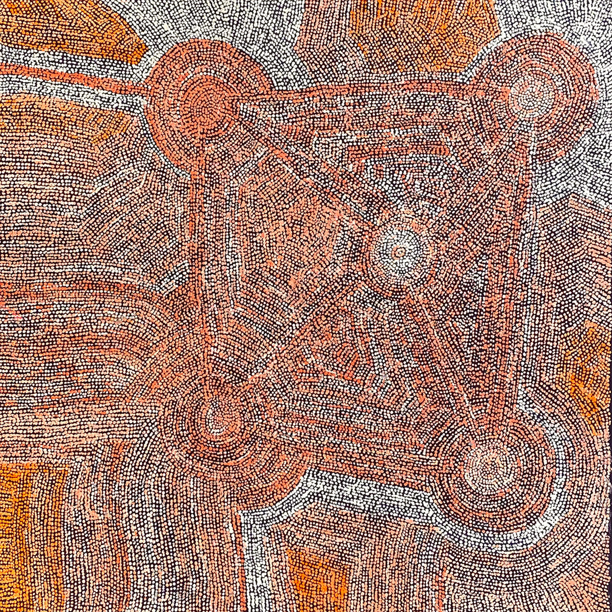 Ngapa Jukurrpa (Water Dreaming) - Puyurru 3442-25