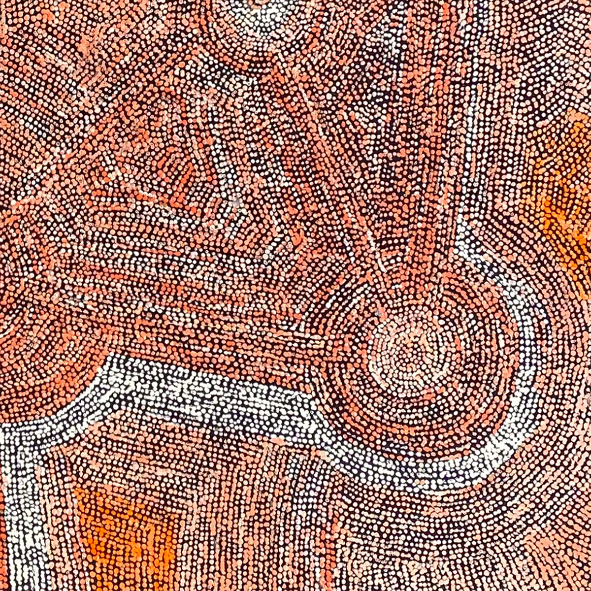 Ngapa Jukurrpa (Water Dreaming) - Puyurru 3442-25