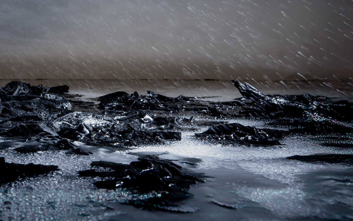 Starry Shorelines. Serenity Under the Night Sky