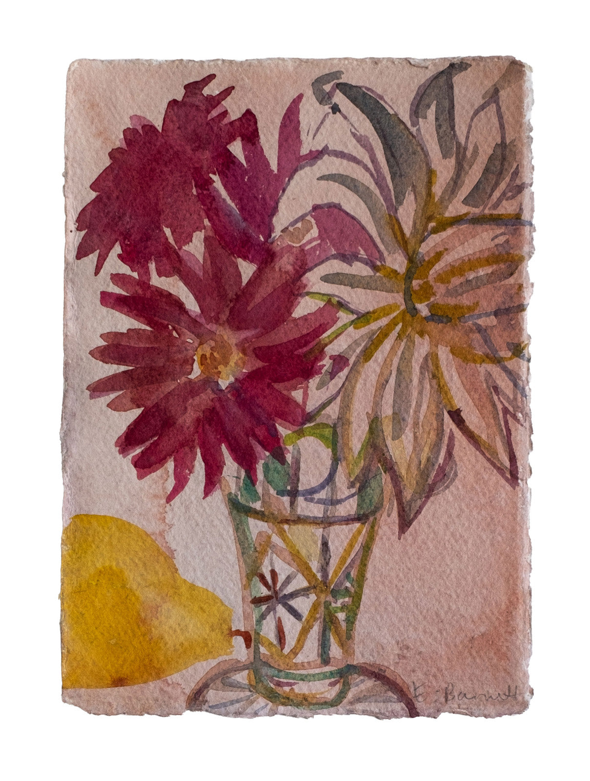 Dahlias and Quince